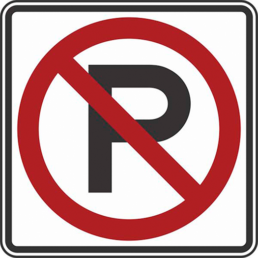 No parking sign