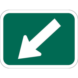 45 degree down left arrow sign