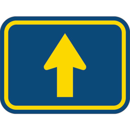Direct up arrow sign