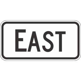 East sign