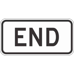 End sign