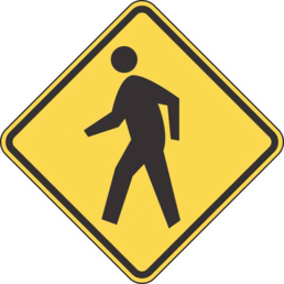 Pedestrian crossing sign