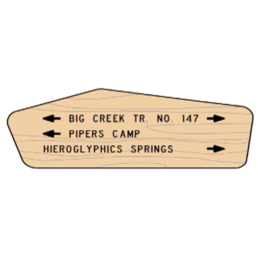 TRAIL DIRECTIONAL WILDERNESS SHAPE (TDW)