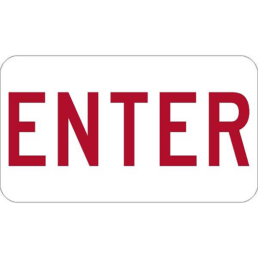 ENTER sign