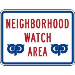NEIGHBORHOOD WATCH AREA W/SYM
