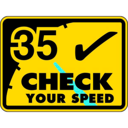 Check your speed sign